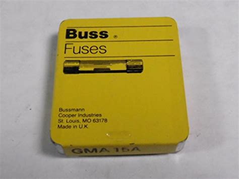 Bussmann Gma 15 Fast Acting Fuse 15a 125v Lot Of 5 Tools