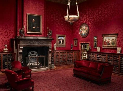 Red Walls Gothic Living Rooms Gothic Interior Victorian Interior