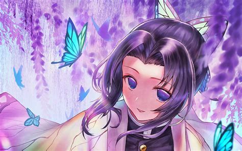 Demon Slayer Butterfly Girl Shinobu Kochou Hd Anime Wallpapers B02