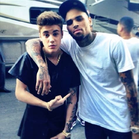 Justin Bieber Instagrams Bro Pic With Chris Brown Focuses On Music Journals E News