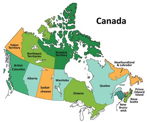Provinces And Territories Of Canada Map Interactive M