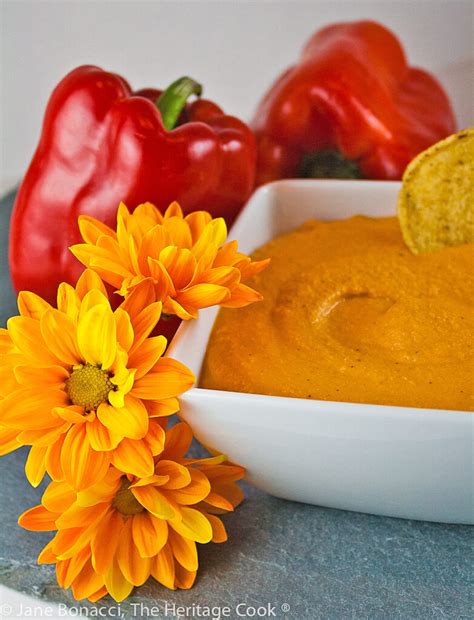 Roasted Red Pepper Hummus Gluten Free The Heritage Cook