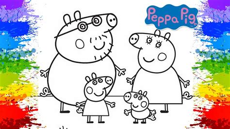 Desenho Da Peppa Pig Pinturas Como Pintar Online Porquinha Rosa Jogo