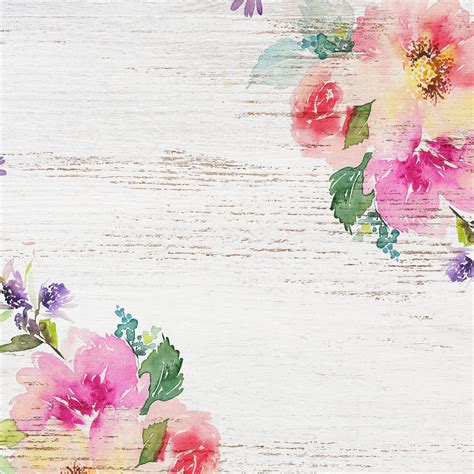 Delightful Distressed Floral Digital Paper Free Pretty Things For You