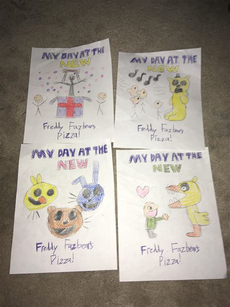 I Tried Making Some Authentic Fnaf2 Wall Drawings Rfivenightsatfreddys