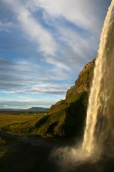 Seljalandsfoss Waterfall In Iceland Stock Image Image Of Impressive
