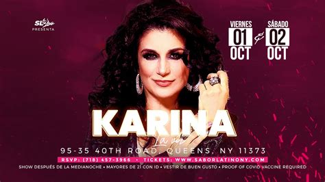 Karina La Voz En Sabor Latino Octubre 2021 Youtube