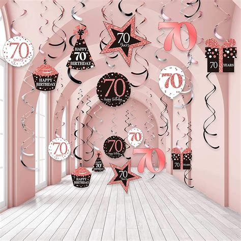 Buy Blulu 70th Birthday Party Decorations 70th Birthday Party Rose