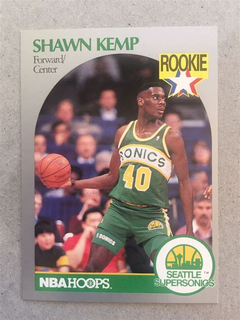 Check spelling or type a new query. Shawn Kemp 4 1990 NBA Hoops Card # 279 Rookie Card for ...
