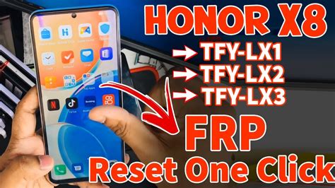 Honor 📱x8 Tfy Lx1 Tfy Lx2 Tfy Lx3 Frp Reset One Click Android