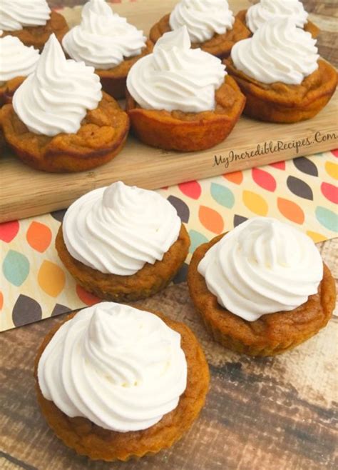 Pumpkin Pie Cupcakes My Incredible Recipes