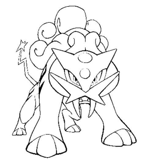 Raikou Coloring Pages Coloring Home