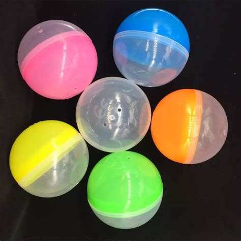 Mm Plastic Capsule Toy Capsules For Vending Empty Half Clear Half Colored Plastic Toys Ball