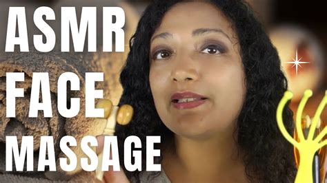 Face Massage Asmr For Deep Sleep💆 Skin Tracing Massage Tools Soft Spoken Mouth Sounds Hand