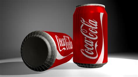 Low Poly Aluminium Coke Can Coke Cans Coke Canning