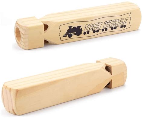 Train Whistle For Kids 2 Pack Wood Whistle 4 Tones For Party Favours