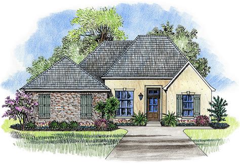 French Country Starter Home Plan - 56388SM | Architectural ...