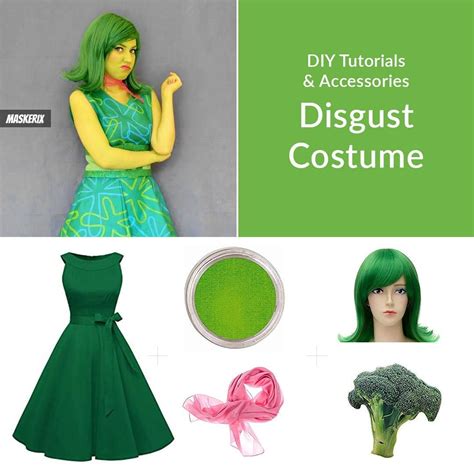 The dominant color of fear is purple, so that is what you will be needing to create your look. DIY Inside Out Disgust Costume | Inside out costume, Costumes, Halloween costumes