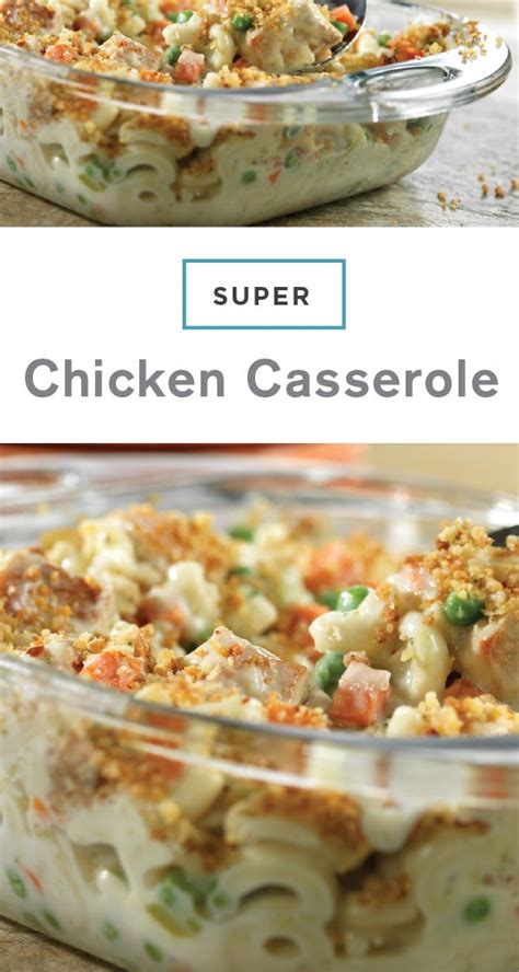 This casserole recipe has a bit of extra kick and is perfect for when you need. Super Chicken Casserole - Campbell Soup Company | Recipe ...