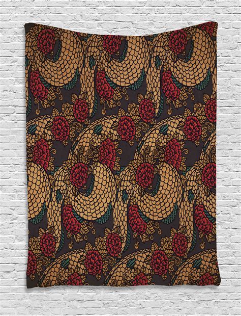 See our wall tapestries that shows oriental culture through european history, including pineapple harvest, almond blossom, li legers art works, and much more. Asian Tapestry, Traditional Ancient Design Roses and ...