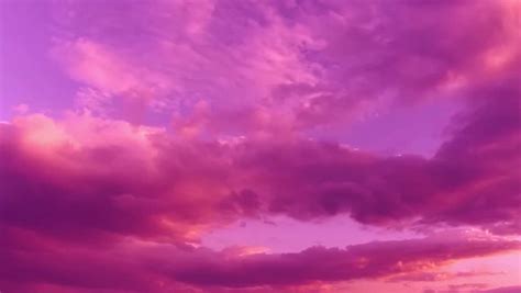 Timelapse Of Beautiful Pink Sunset Stock Footage Video 100 Royalty