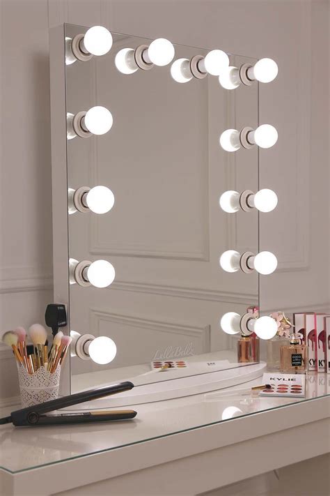 Lighted makeup mirror, led vanity glam make up mirror with lights 5. Hollywood Glow Vanity Mirror With LED Bulbs - LullaBellz