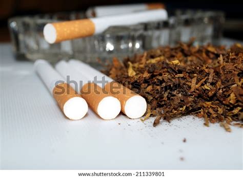 Tobacco Making Cigarettes Cigarettes Habit Stock Photo 211339801