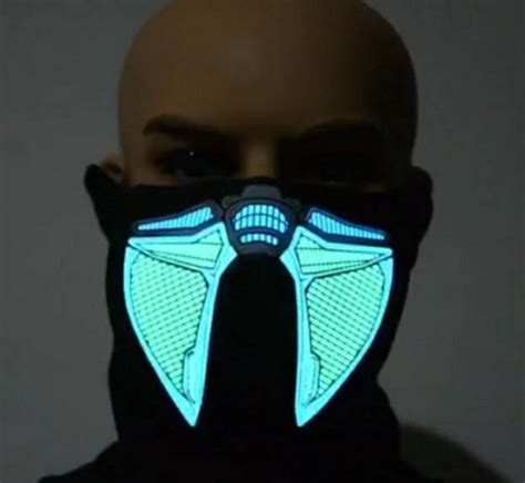 Sound Reactive Subzero Led Glow Mask Etsy