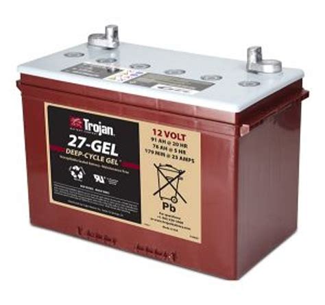 11 Kwh Trojan 12v Sealed Gel Battery 27 Gel Sunwatts