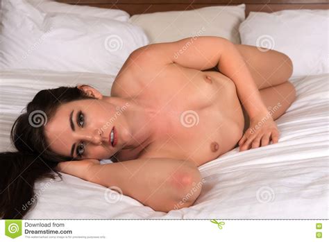 Brunette In Bed Stock Image Image Of Bedroom Nudity 81642009