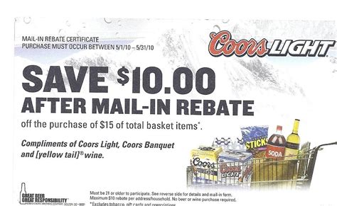 Address For Molson Coors Rebate Center