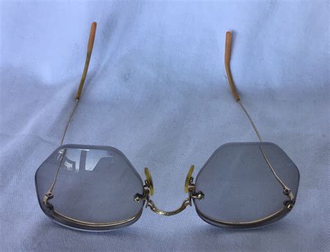 vintage 1930s american optical wire rim glasses gem