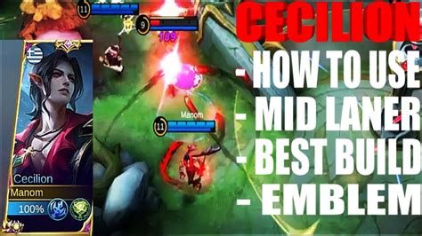 Cecilion Best Build 2023 Cecilion Critical Damage Mobile Legends