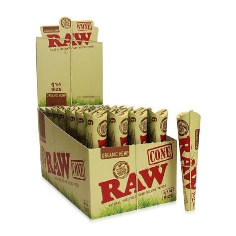 RAW Organic Hemp Pre Rolled Cone ¼ ct Per Pack near me