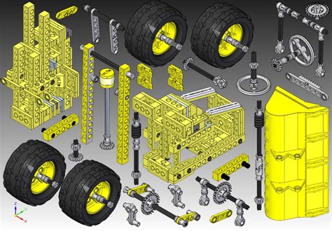 Some Models And Its Parts Virtual Lego Technic Models