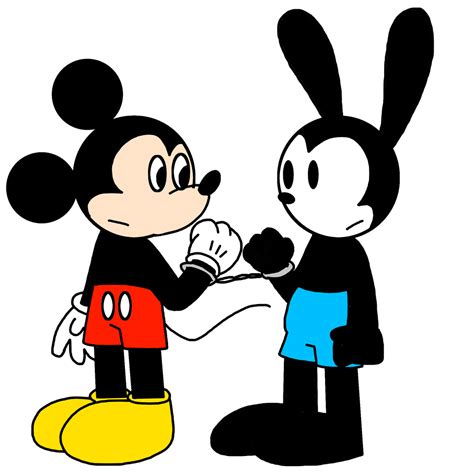 Mickey And Oswald Handcuffed By Marcospower1996 On Deviantart