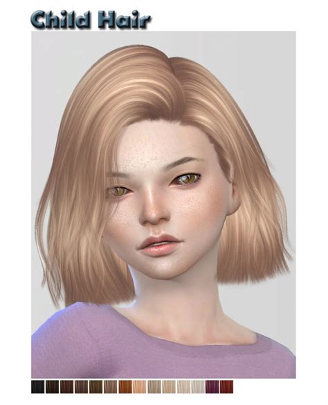 Nightcrawler Child Hair Retexture At Shojoangel Sims 4