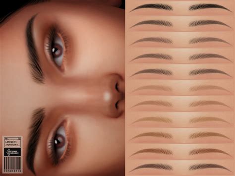 The Sims Resource Cara Eyebrows No 31