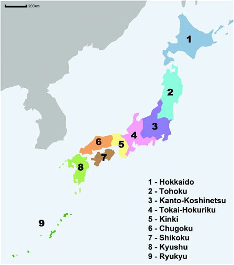 Map Of The Japanese Archipelago Download Scientific Diagram