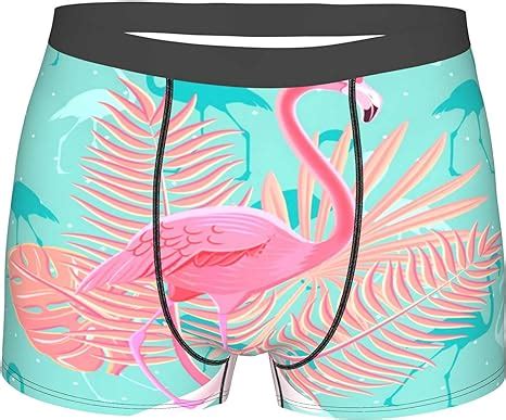 Flamingo Pattern Men S Boxer Briefs Stretch Comfort Breathable