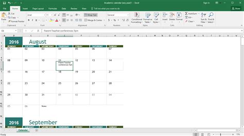 Cara Membuat Kalender Di Microsoft Excel Secara Otomatis Riset