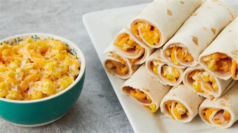 Add finely minced ham, crumbled bacon, or finely chopped smoked turkey to. Ham and Cheese Tortilla Roll-Ups Recipe - BettyCrocker.com