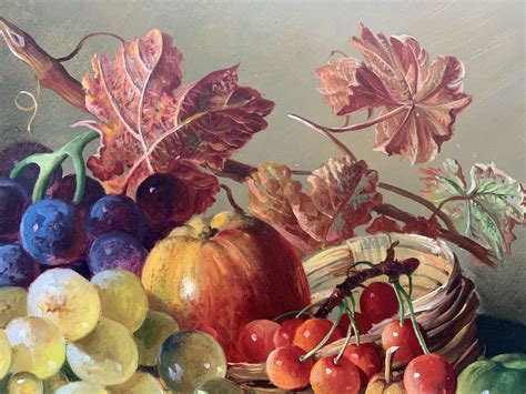 Still Life Oil Painting Of Fruit By British Painter Ascot Studios