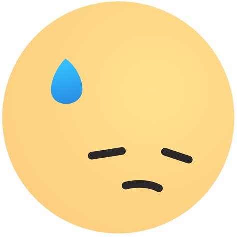 Depressed Disappointed Emoji Emoticon Sad Gradient Icon Free