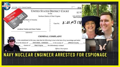 Navy Nuclear Engineer Arrested On Espionage Charge Youtube