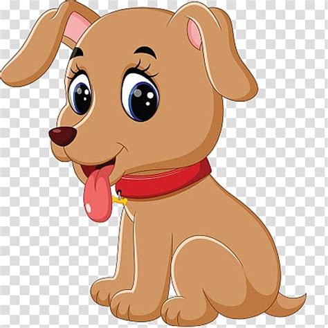 Brown Puppy Dog Puppy Cartoon Cute Dog Transparent