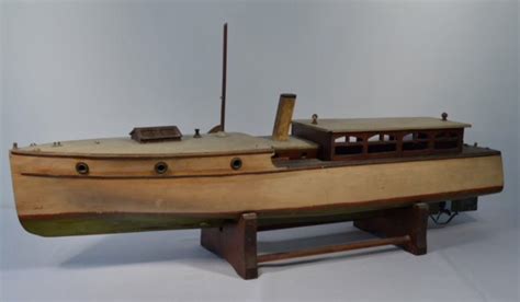 Antique Toys Vintage Toys Steam Engine Model Classic Wooden Boats