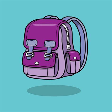 Premium Vector The Illustration Of School Bag