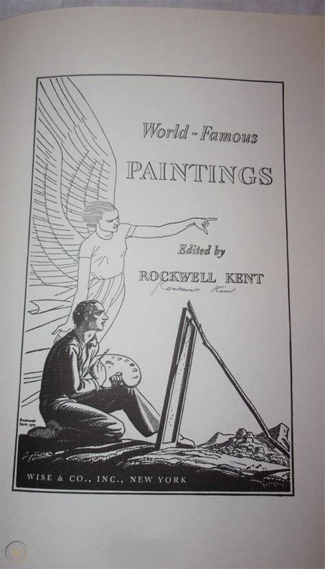 1939 World Famous Paintings Book Edited By Rockwell Kent Wise And Co