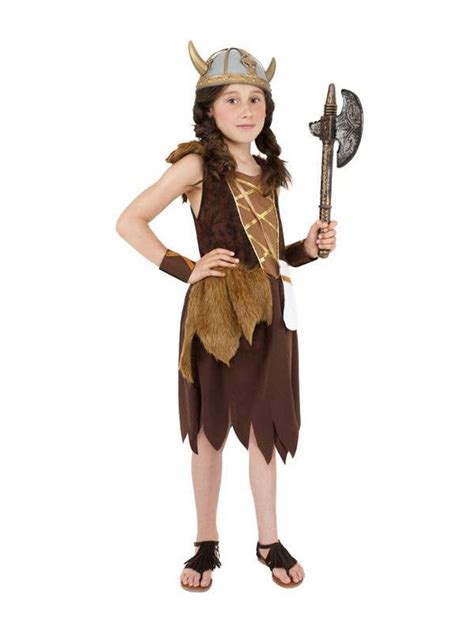 Girls Viking Fancy Dress Costume Kids Book Week Costumes